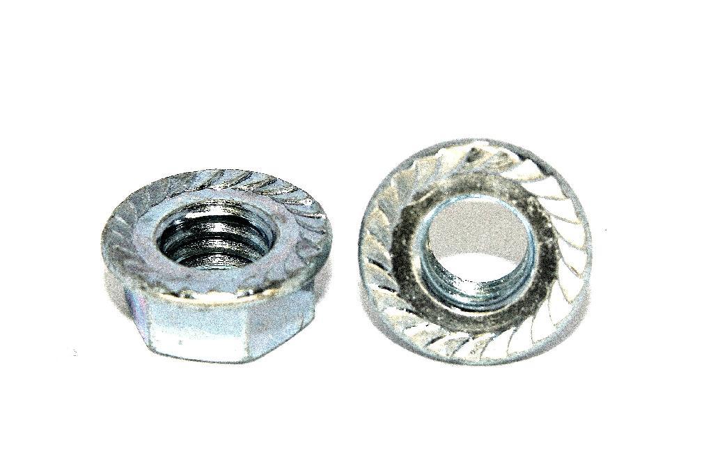 Details about   2 Pack 3/8" x 24 TPI UNF Fine Zinc Plated Steel Serrated Flange Lock Nuts 